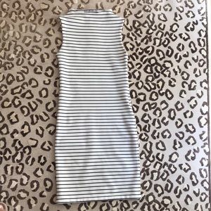 Zara Striped Knit Midi Dress
